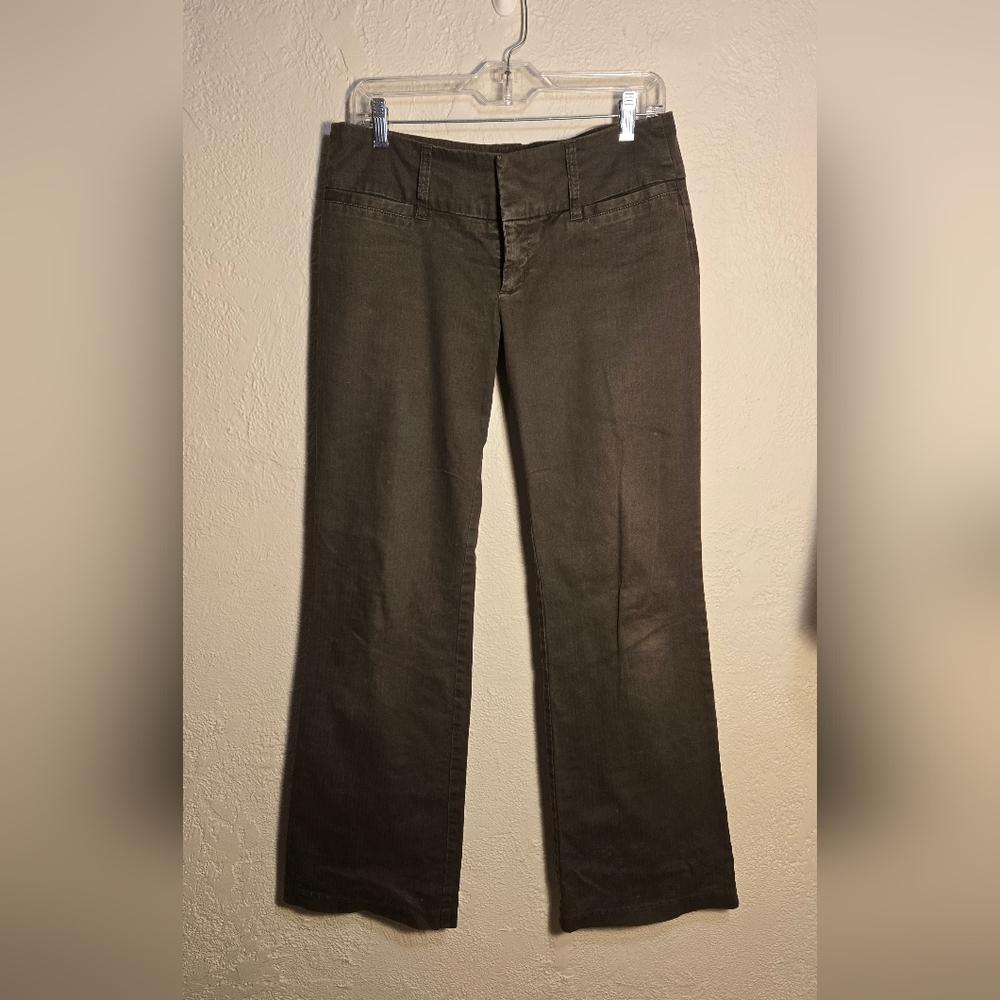 Billy Blues Women's Olive Green Pants Flare Leg Size 6 Y2k